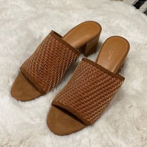 AE heeled open toe mule